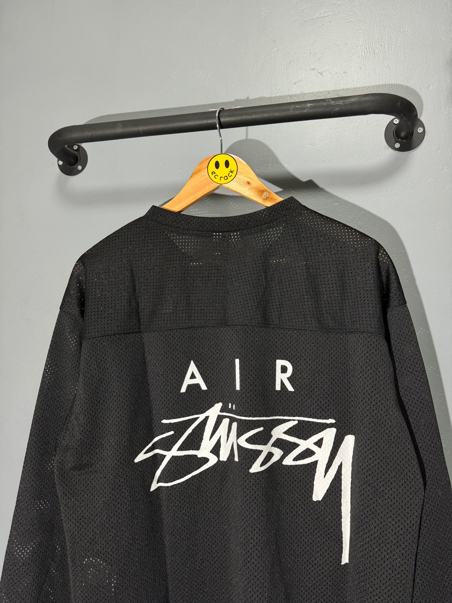 [New] Nike x Stussy Mesh Jersey Longsleeve (Black)