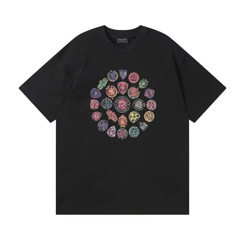 [New] Balenciaga Spiral Crest Tee