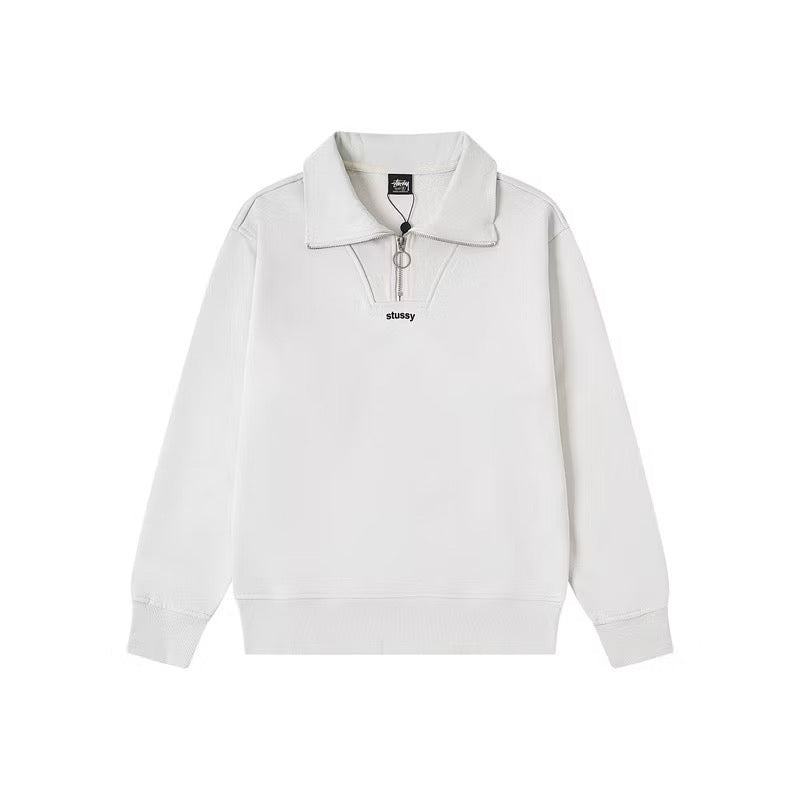 [New] Stussy Quarter Zip Sweater