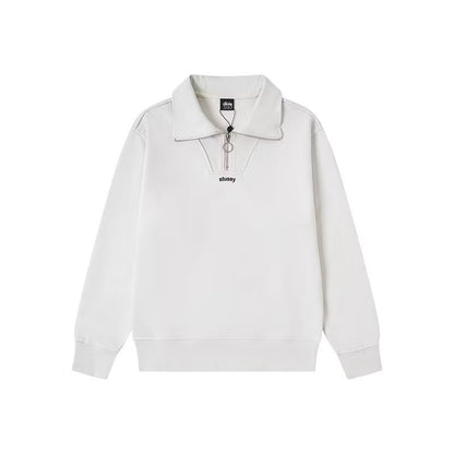 [New] Stussy Quarter Zip Sweater