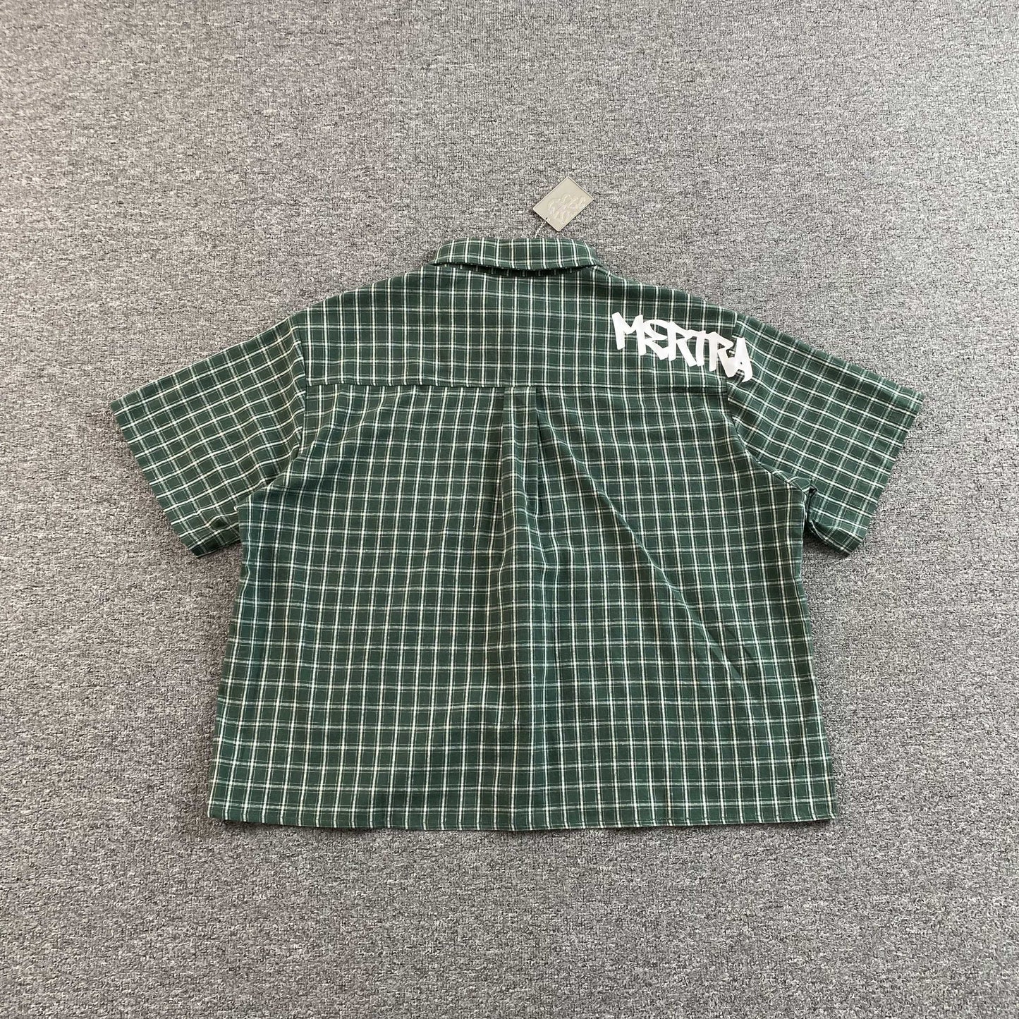 [New] Mertra Checkered Boxy Crop Polo