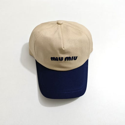 [New] MiuMiu Two Tone Cap