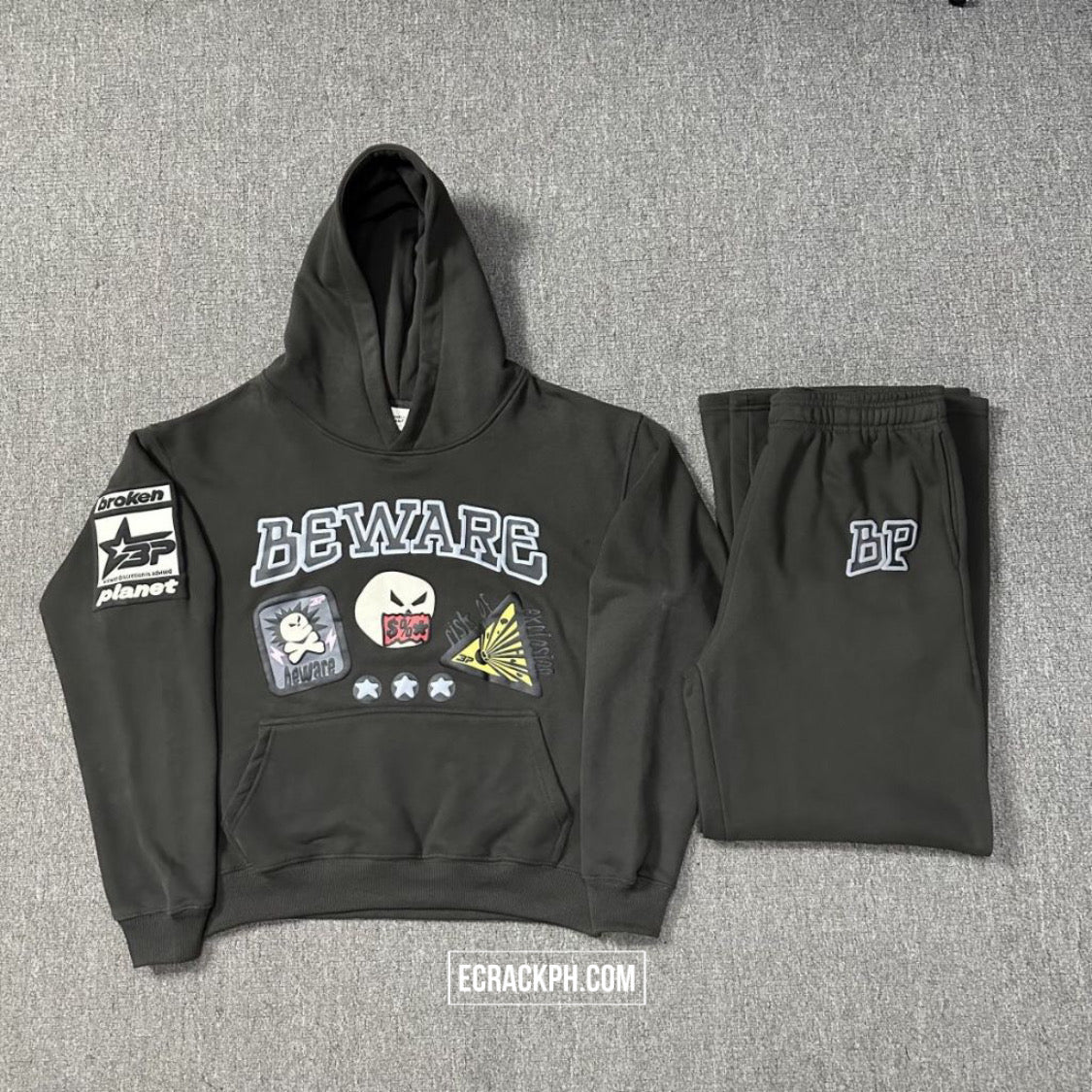 [New] Broken Planet 'Beware' Hoodie and Pants