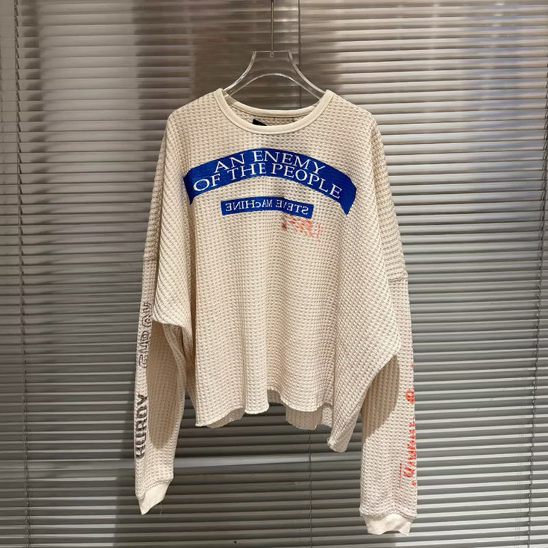 [New] Paly Hollwood Waffle ‘An Enemy’ Longsleeve Tee