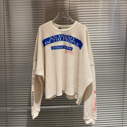 [New] Paly Hollwood Waffle ‘An Enemy’ Longsleeve Tee