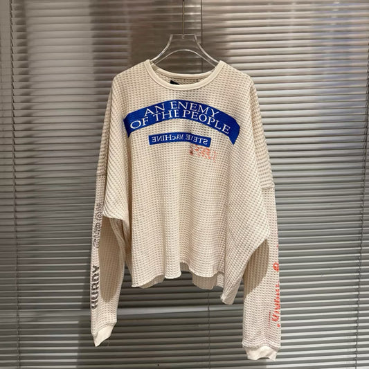 [New] Paly Hollwood Waffle ‘An Enemy’ Longsleeve Tee