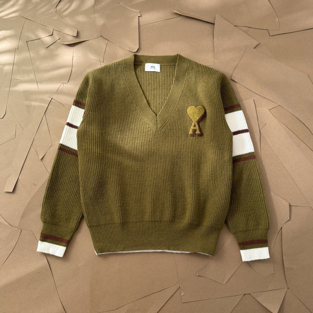 [New] Ami Wool College Sweater