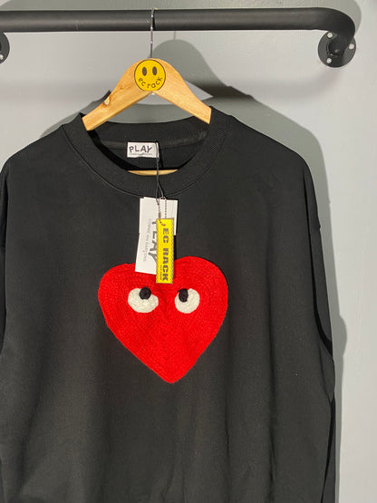 CDG PLAY Heart Logo Sweatshirt