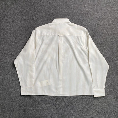 [New] About Blank Pinstripe Cropped Longsleeve