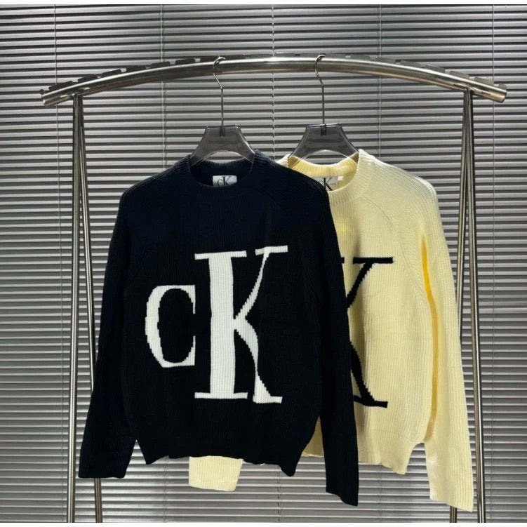 [New] Calvin Klein Big Logo Knitted Sweater