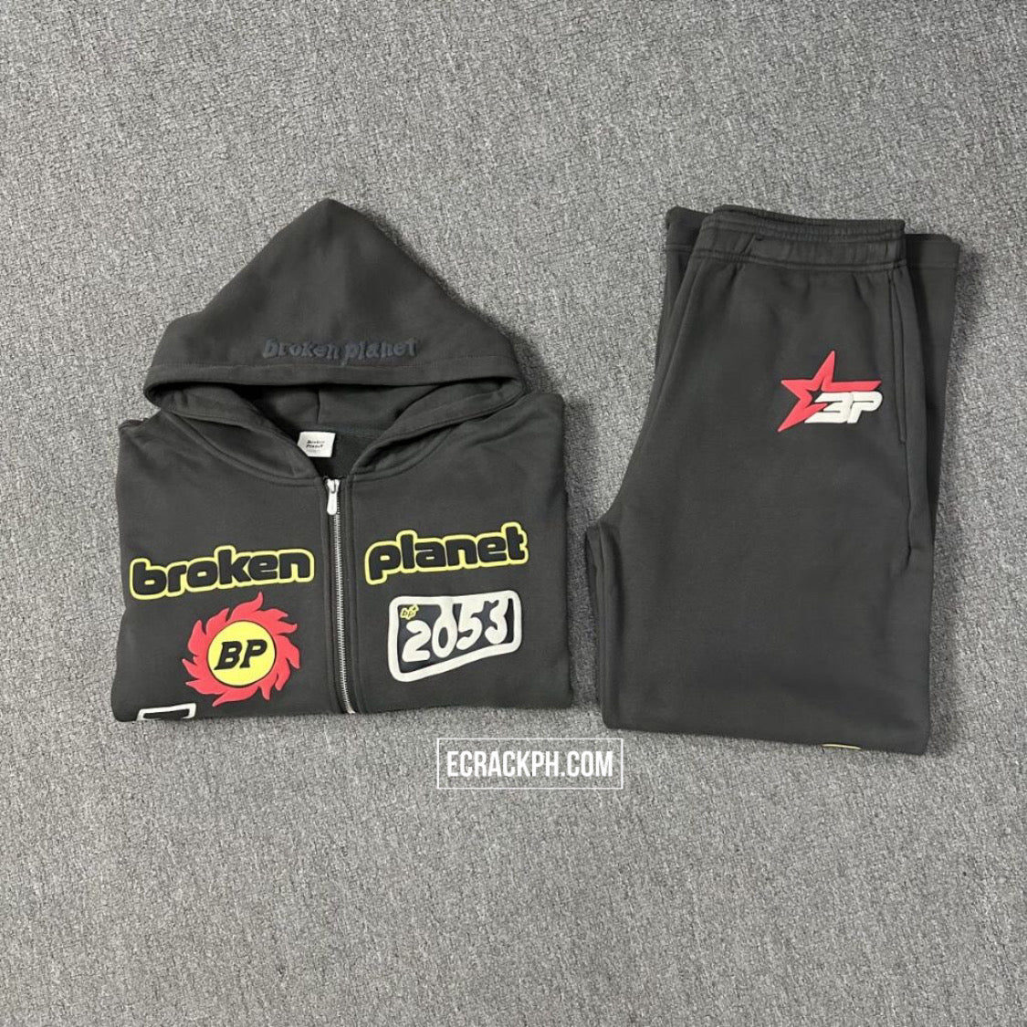 [New] Broken Planet '333' Set Hoodie and Pants