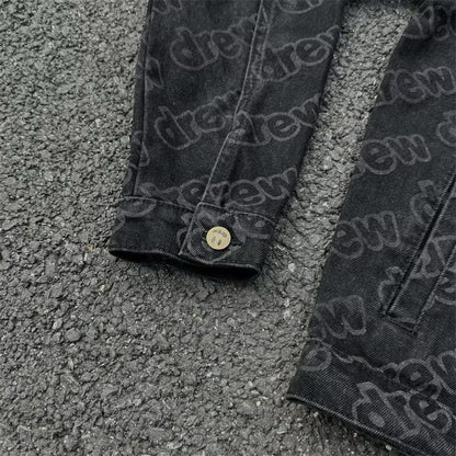 [New] Drew House Monogram Denim Jacket