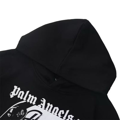 [New] Palm Angels Racing Helmet Graphic Hoodie