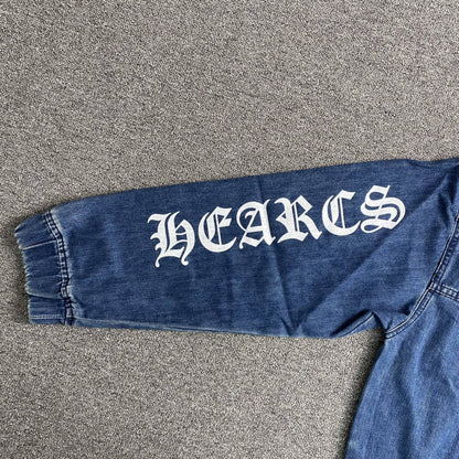 [New] Chrome Hearts Denim Hoodie Jacket