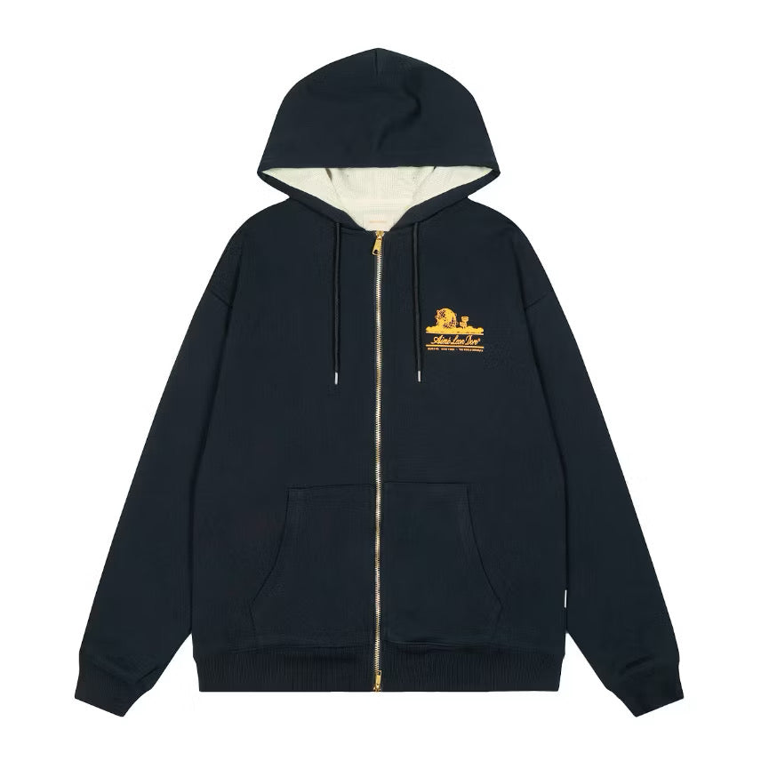 [New] Aime Leon Dore Waffle Lined Full Zip Hoodie
