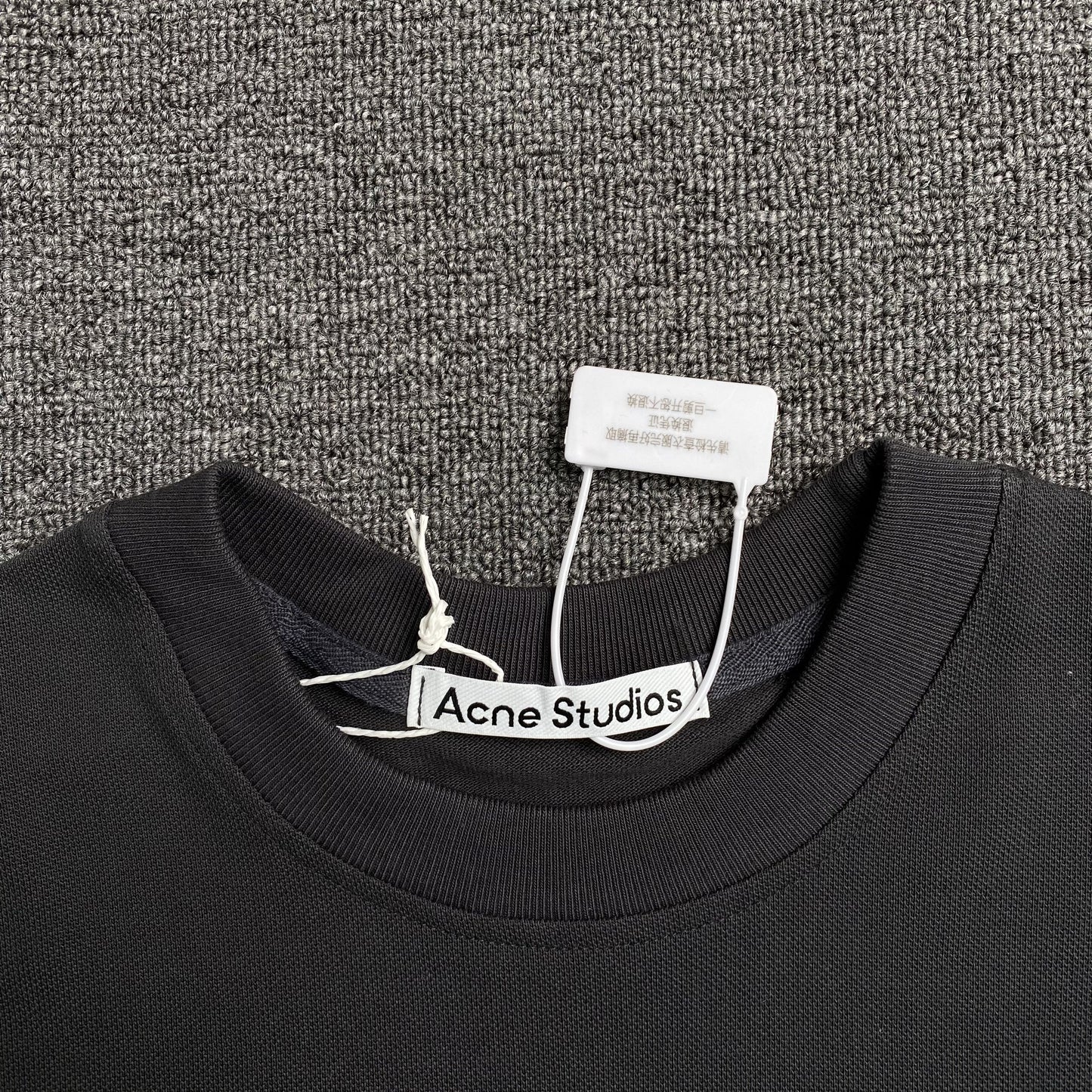 [New] Acne Studios Cursive Embroidered Logo Tee