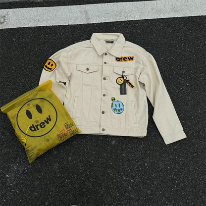 [New] Drew House Patch Work Denim Jacket