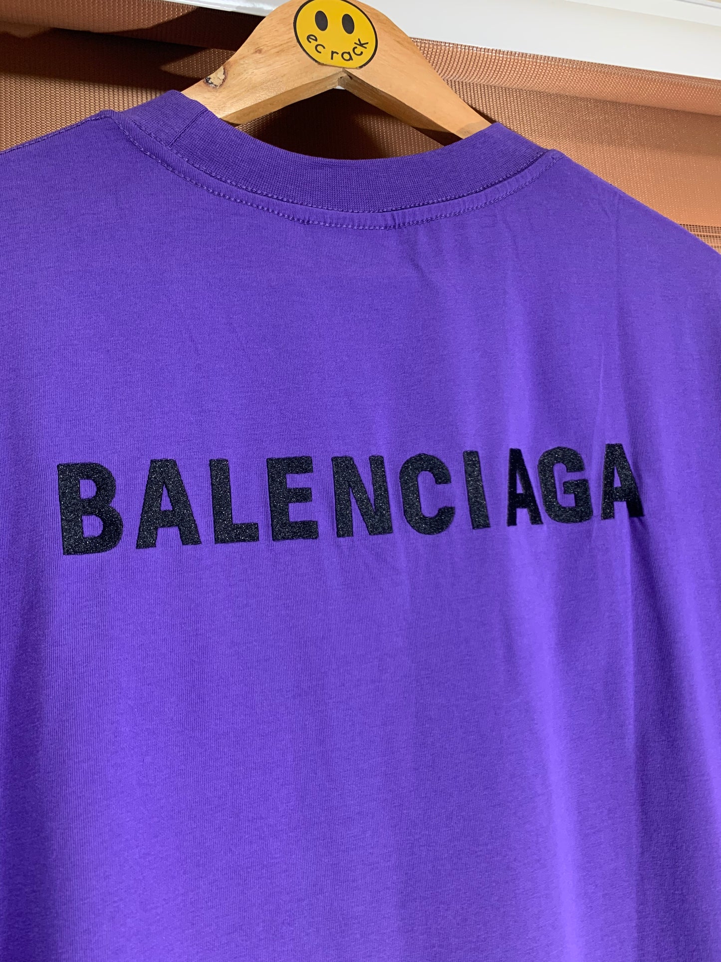 Balenci@ga Embroidered Logo Tee