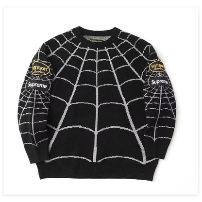 [New] Supreme Vanson SpiderMan Knitted Sweater
