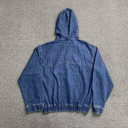 [New] Chrome Hearts Denim Hoodie Jacket