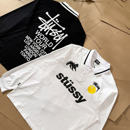 [New] Stussy Football Polo Longsleeve