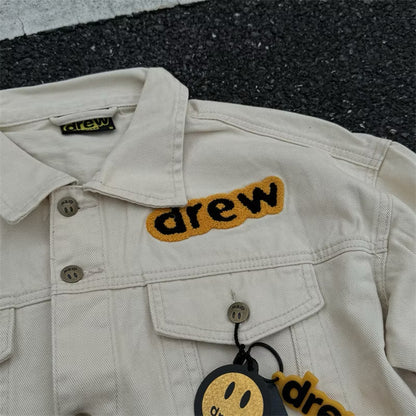 [New] Drew House Patch Work Denim Jacket