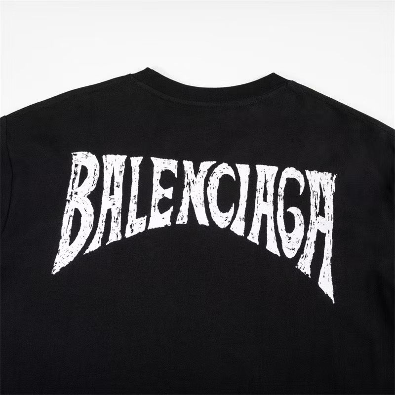 [New] Balenciaga Tropical Back Logo Tee