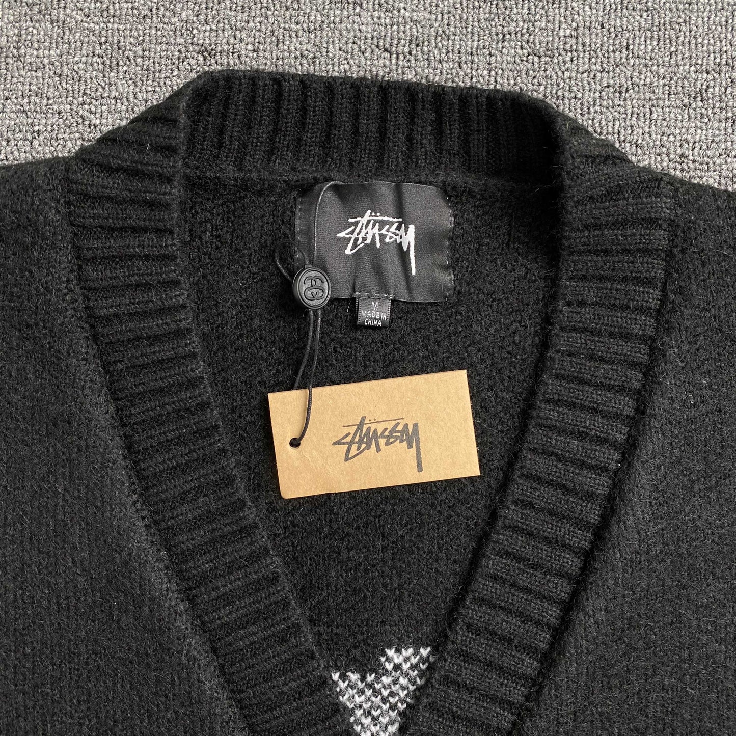 [New] Stussy Cardigan Knit Sweater