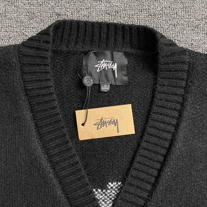 [New] Stussy Cardigan Knit Sweater