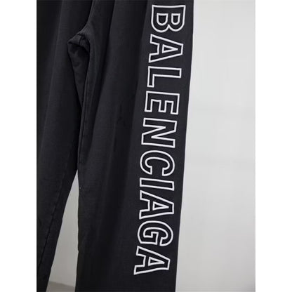 [New] Balenciaga Embroidered Logo Relaxed Pants
