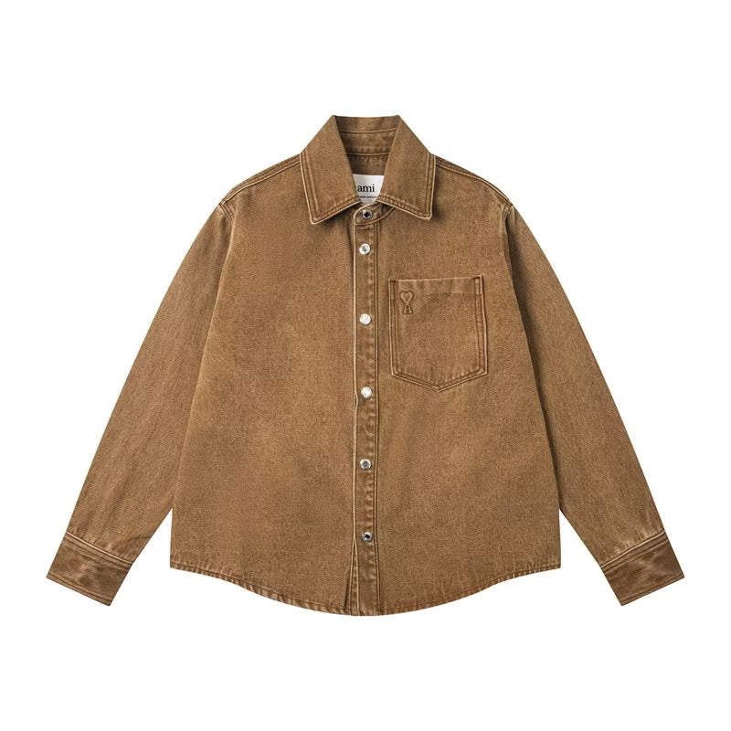 [New] Ami Paris Oversized Denim Longsleeve