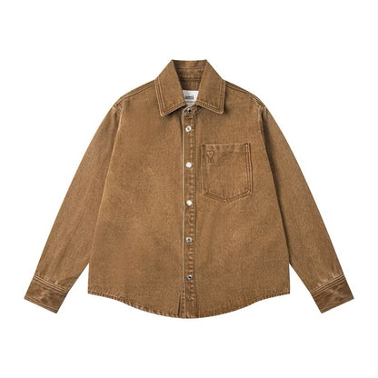 [New] Ami Paris Oversized Denim Longsleeve