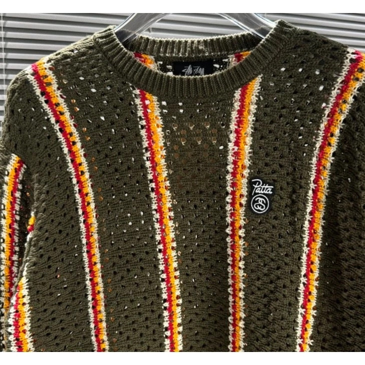 [New] Stussy x Patta Stripe Loose Gauge Sweater