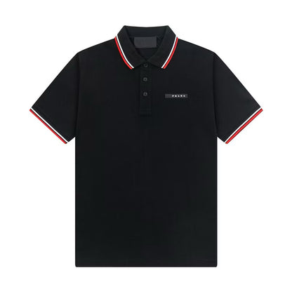 [New] Prada Black Logo Polo Shirt