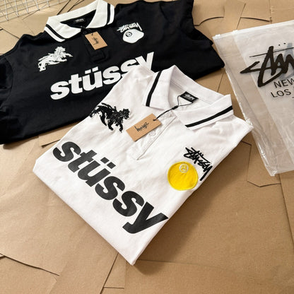 [New] Stussy Football Polo Longsleeve