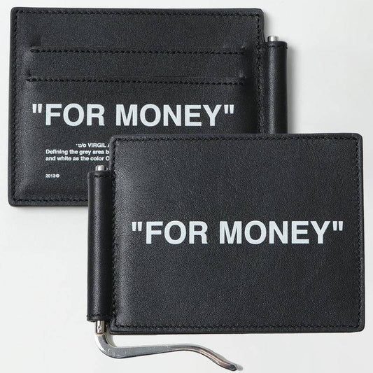 [New] Off White "For Money" Bill Clip Wallet