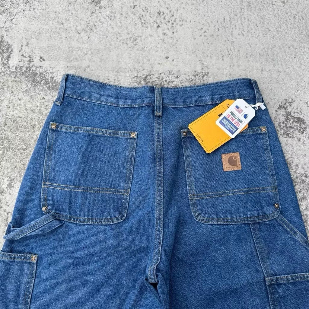 [New] Carhartt Double Knee Denim Carpenter Pants