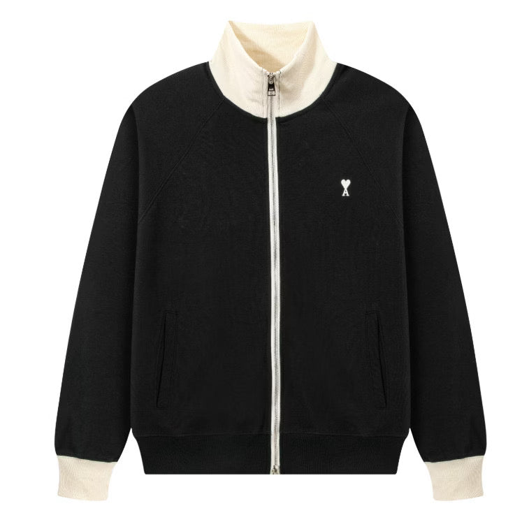 [New] Ami Zipped Cotton Sweatshirt
