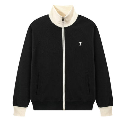 [New] Ami Zipped Cotton Sweatshirt