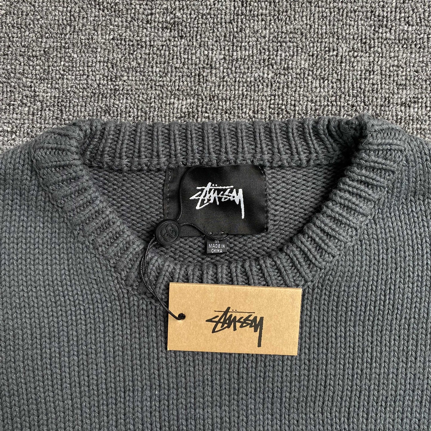 [New] Stussy 'Surfboard' Knit Sweatshirt