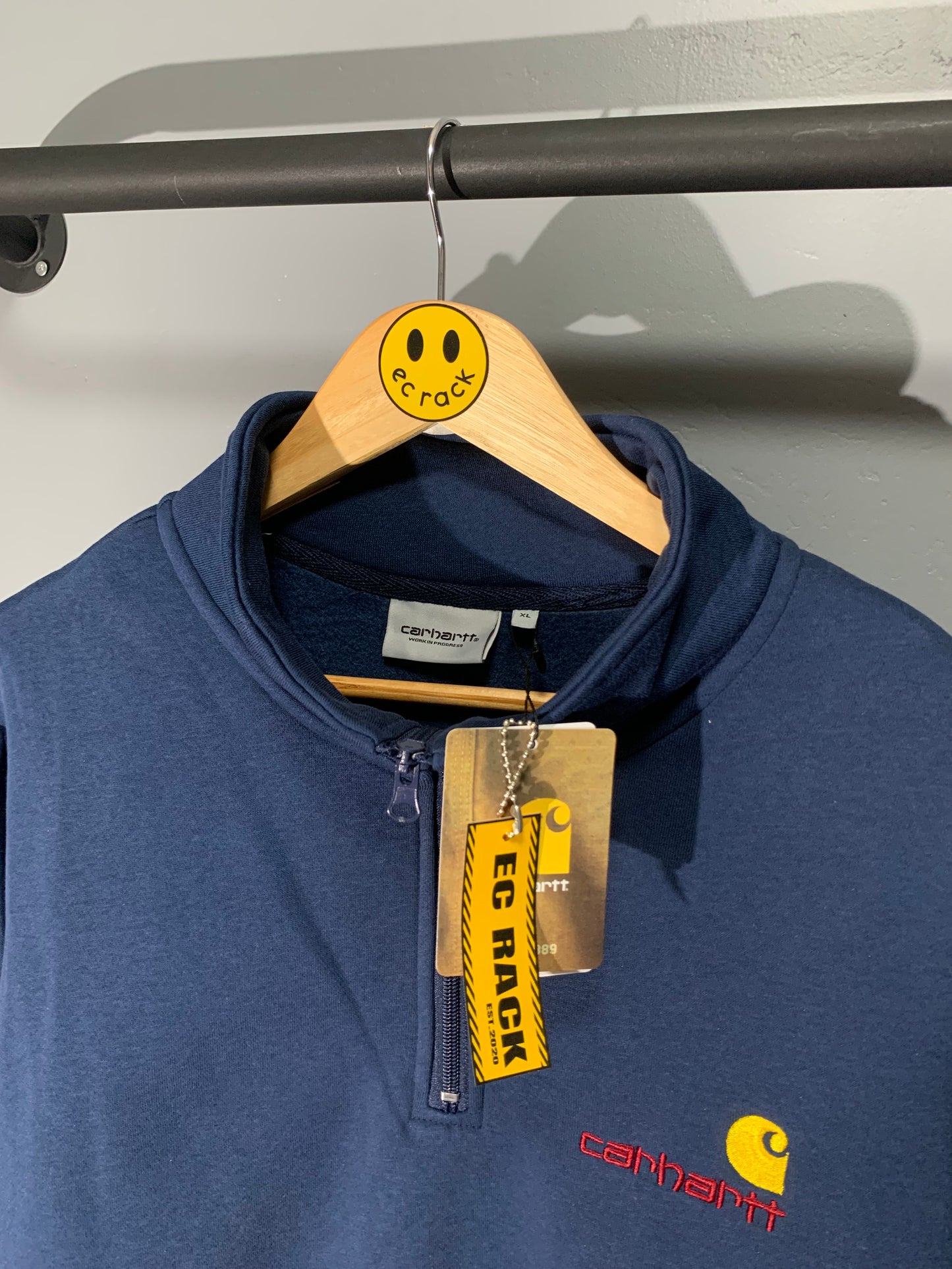 [New] Carhartt Quarter Zip Sweatshirt (Navy)