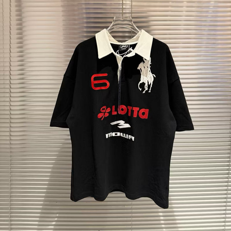 [New] Mowalola ATL Polo Shirt