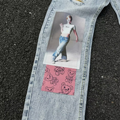 [New] Drew House Patchwork Straight-Leg Jeans