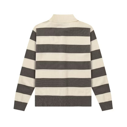 [New] Ami Paris Knitted Stripe Cardigan