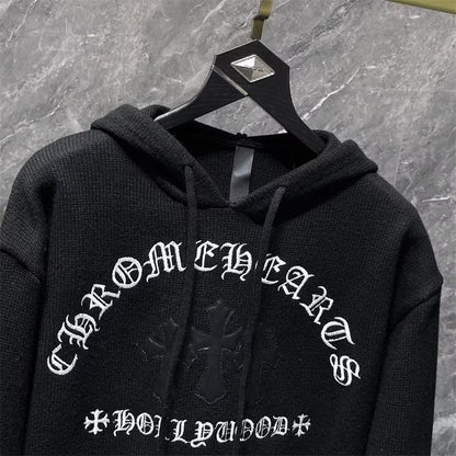 [New] Chrome Hearts 'Hollywood' Knitted Hoodie