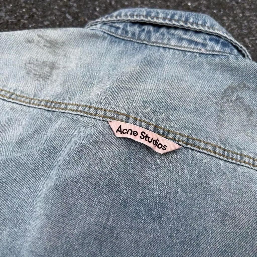 [New] Acne Studios Denim Longsleeve Shirt Oversized