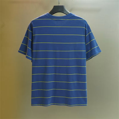 [New] MiuMiu Striped Pocket Tee (Blue)