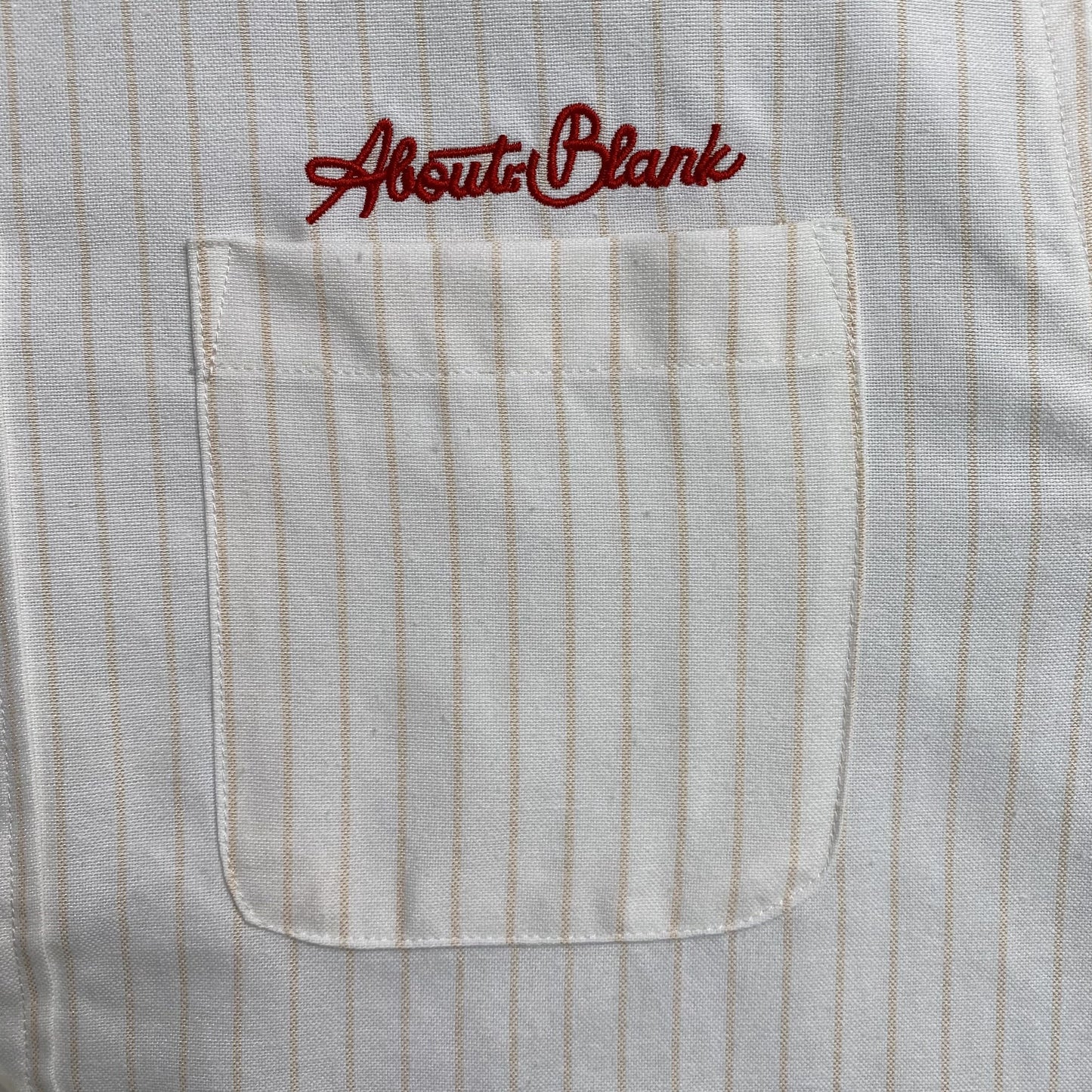 [New] About Blank Pinstripe Cropped Longsleeve
