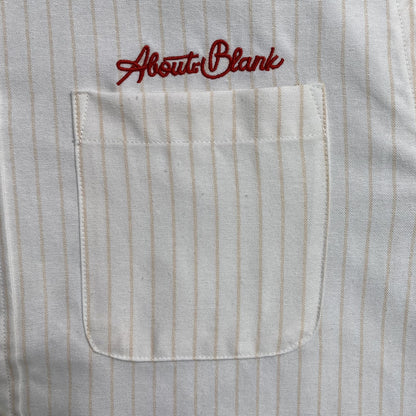 [New] About Blank Pinstripe Cropped Longsleeve