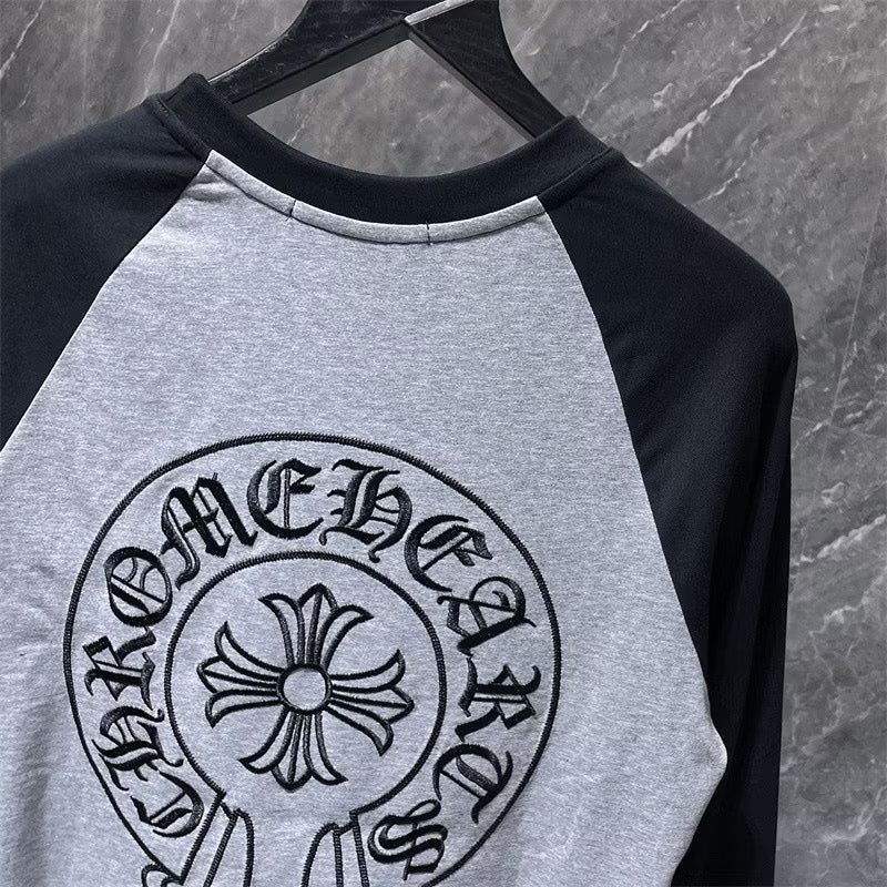 [New] Chrome Hearts Raglan Longsleeve Tee